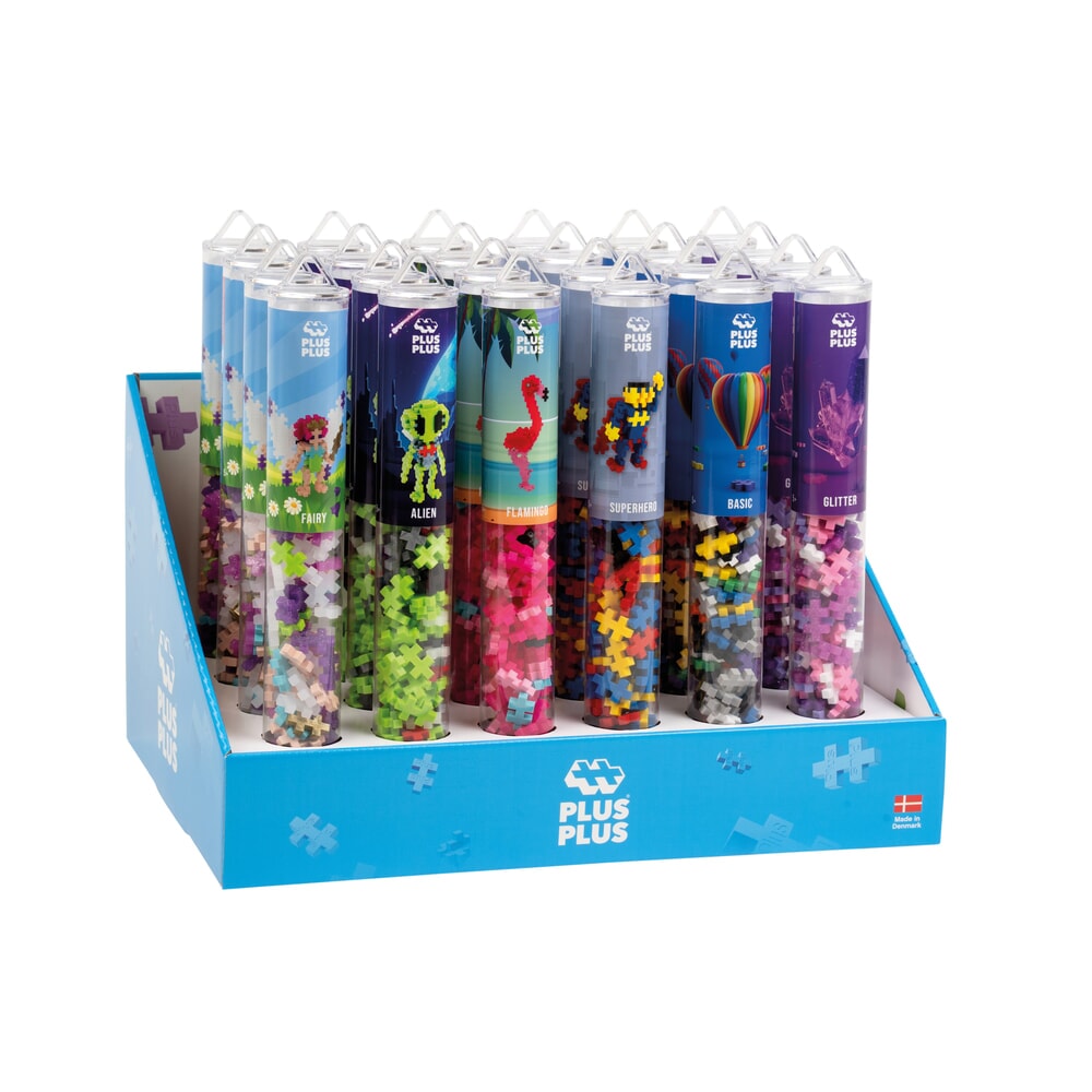 Caractères mixtes Plus Plus : 24 pièces d'affichage tube plus-plus (7270)