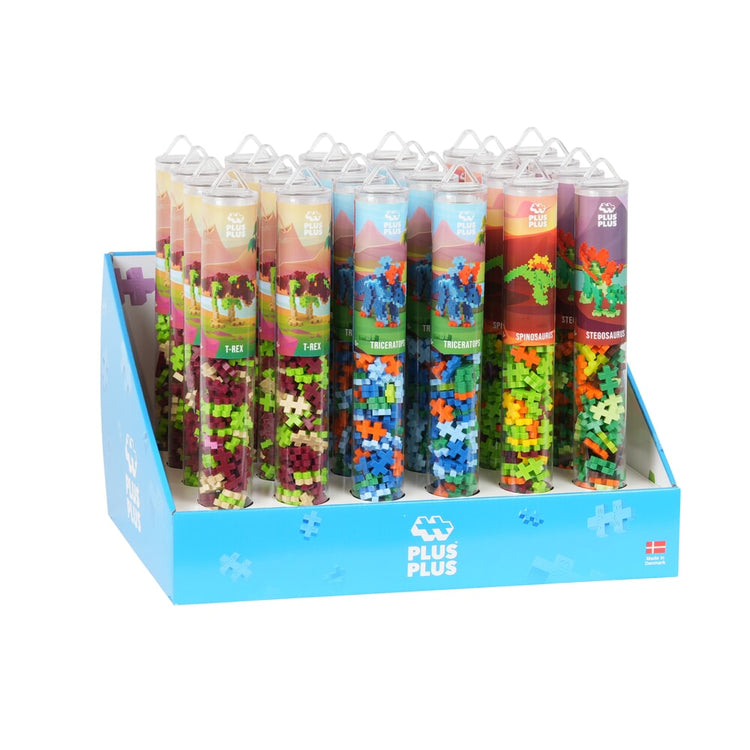 Dinosaures Plus Plus : présentoir tube plus-plus 24 pièces (7236)