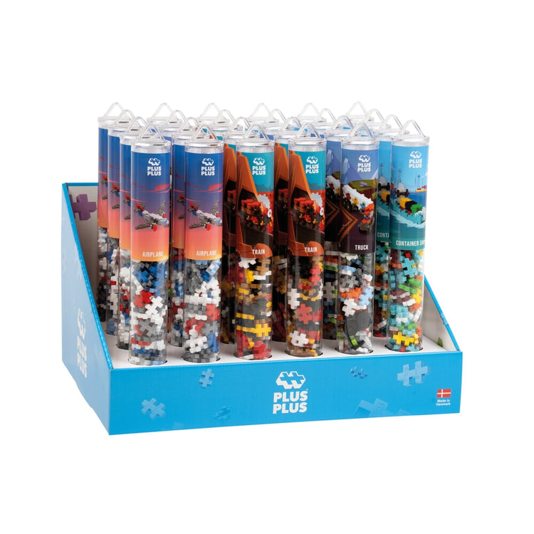 Plus plus transport 24 pièces tube présentoir plus-plus (7410)