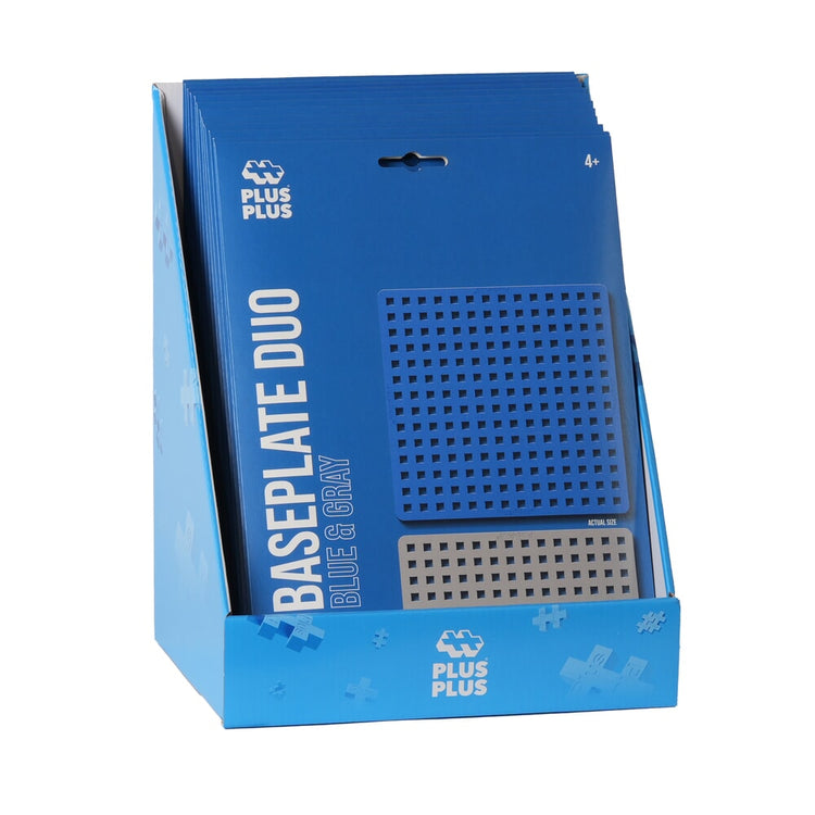 Affichage plus plus plus-plus : plaque de construction bleu gris (7249)