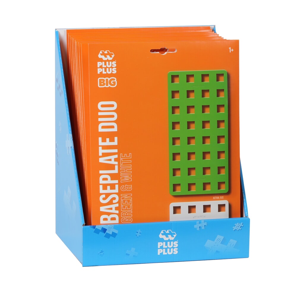 Plaque de base pour grand écran Plus Plus Plus-Plus : 2 pièces blanc vert (7301)