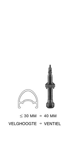 Valve tubeless Schwalbe 40mm (2pcs)
