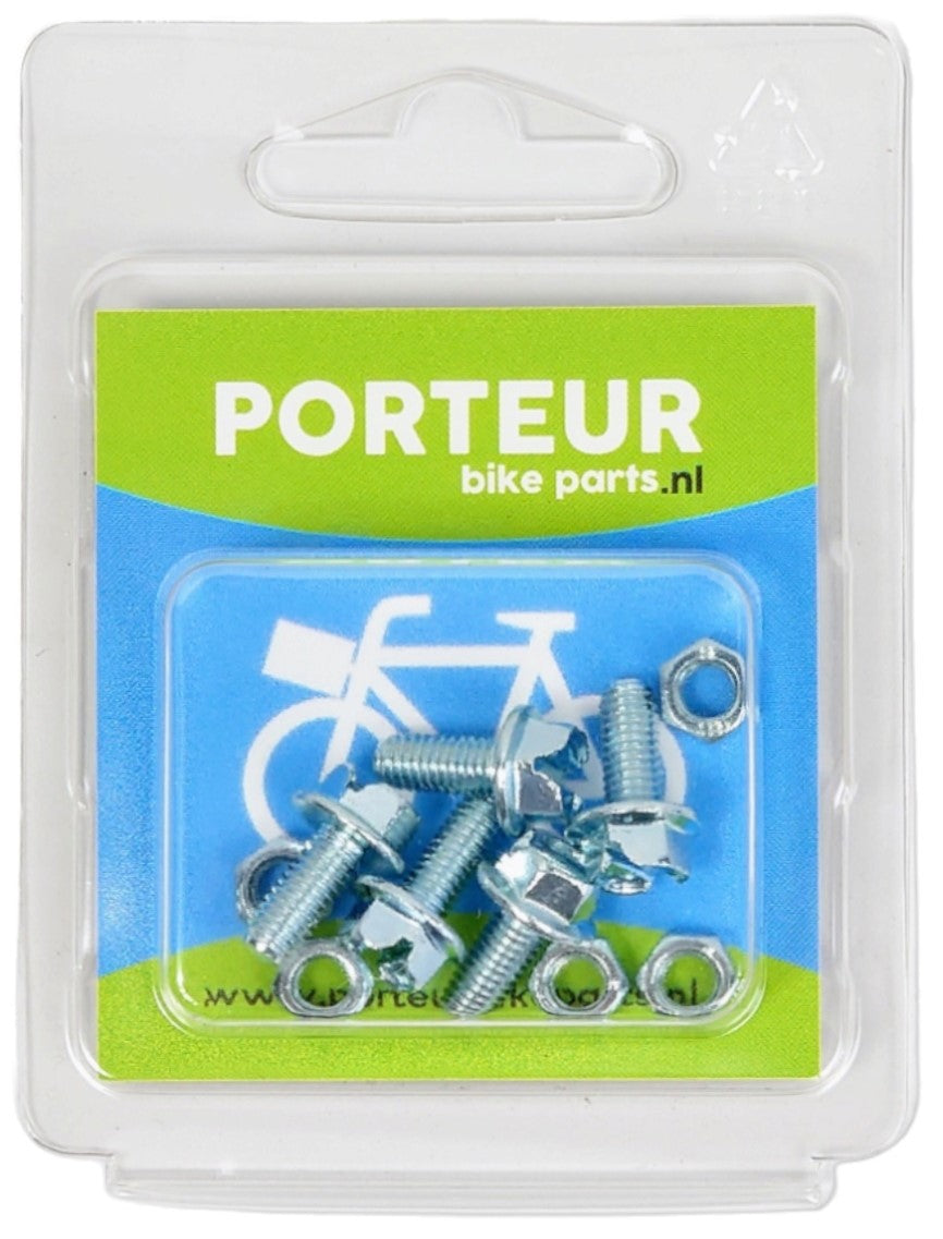 Boulon de garde-boue de portor + écrou Portur M5X12 (5)
