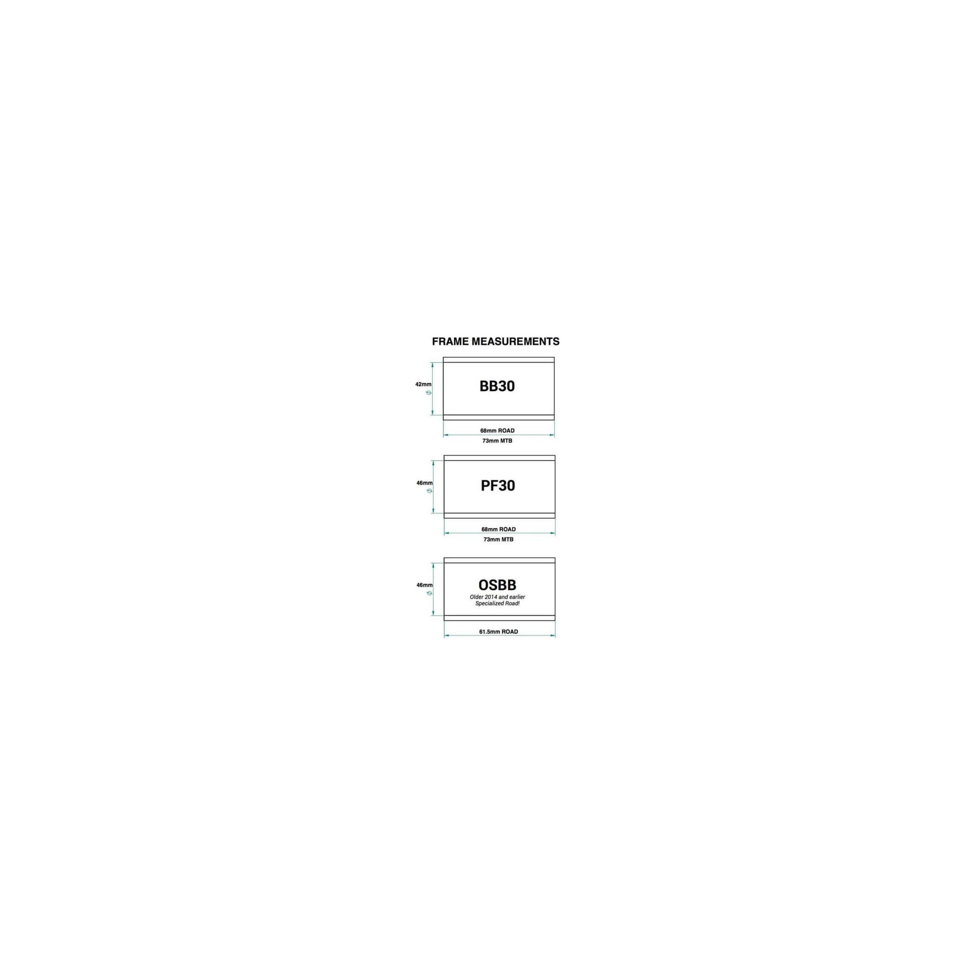 Adaptateur de branche inférieur de Praxis M24 BB30 PF30 MTB 73 mm