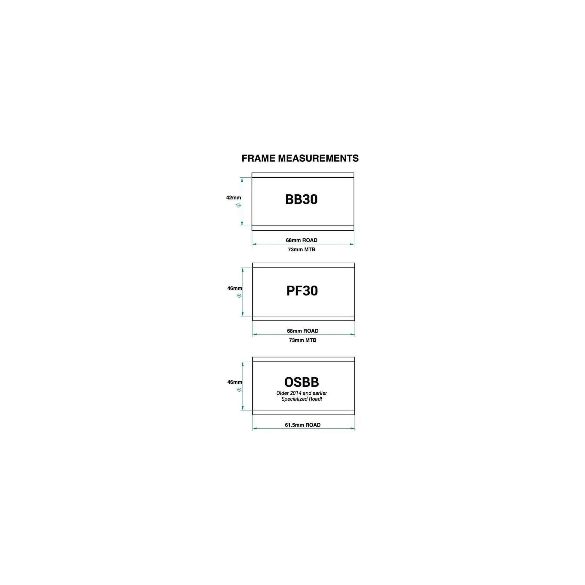Adaptateur du support inférieur Praxis M30 BB30 PF30 MTB 73 mm