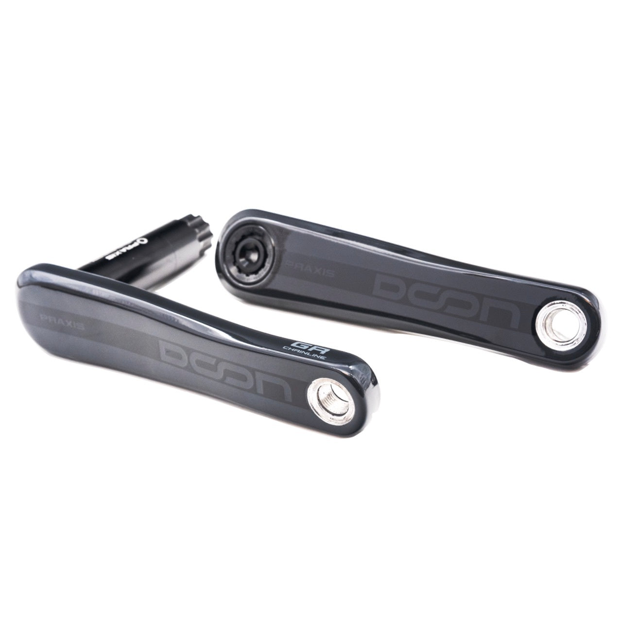 Pédalier Praxis doon gr carbone m30-thru 160mm (jeu de bras)