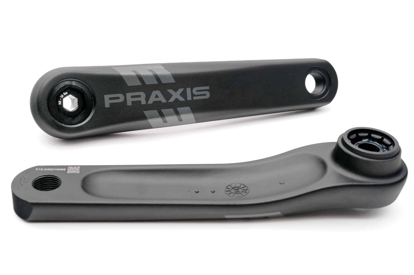 Pédalier Praxis vélo électrique type 1 aluminium isis 155mm