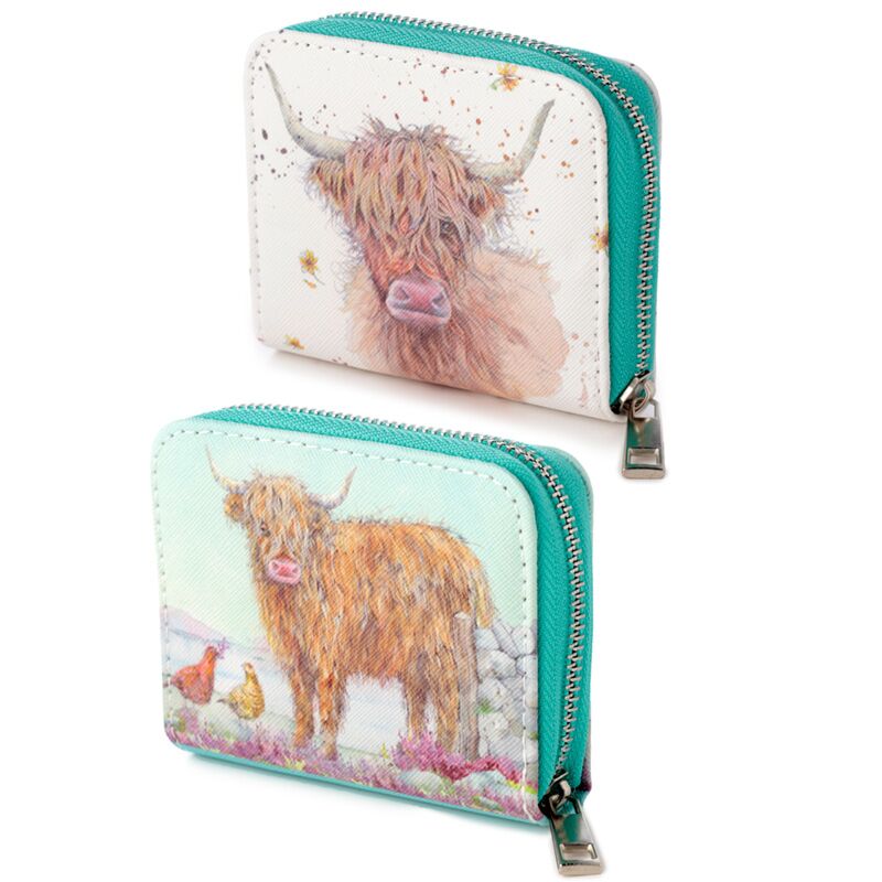 Jan Pashley Highland Coo Cow Ronds Wallet - Small