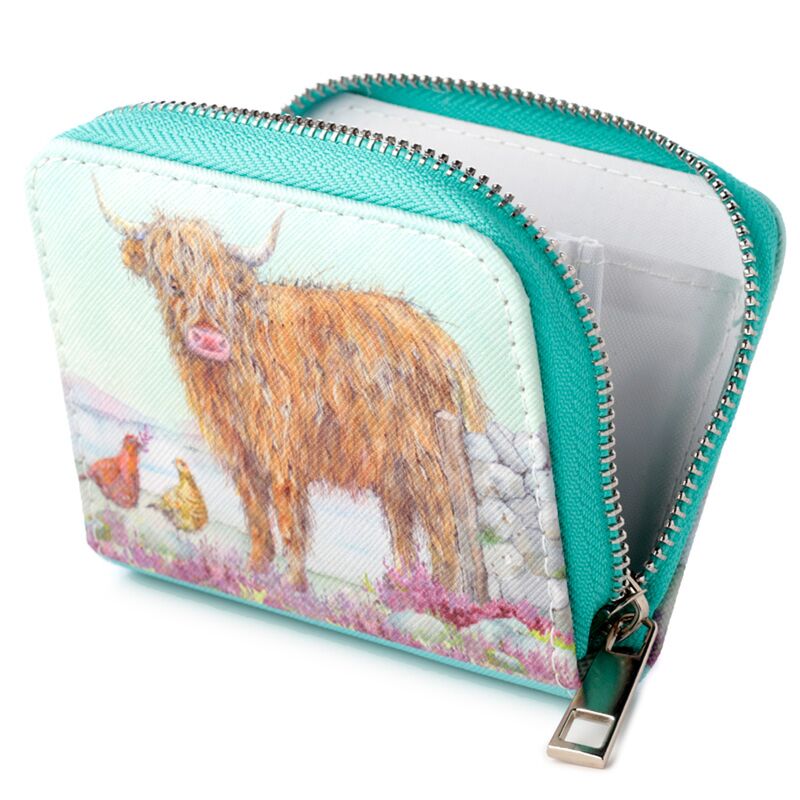 Jan Pashley Highland Coo Cow Ronds Wallet - Small