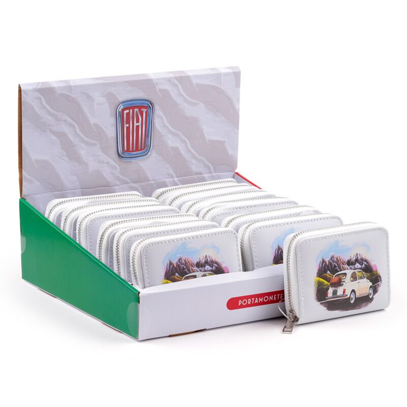 Fiat 500 Mountain Landscape Ronds portefeuille - Small