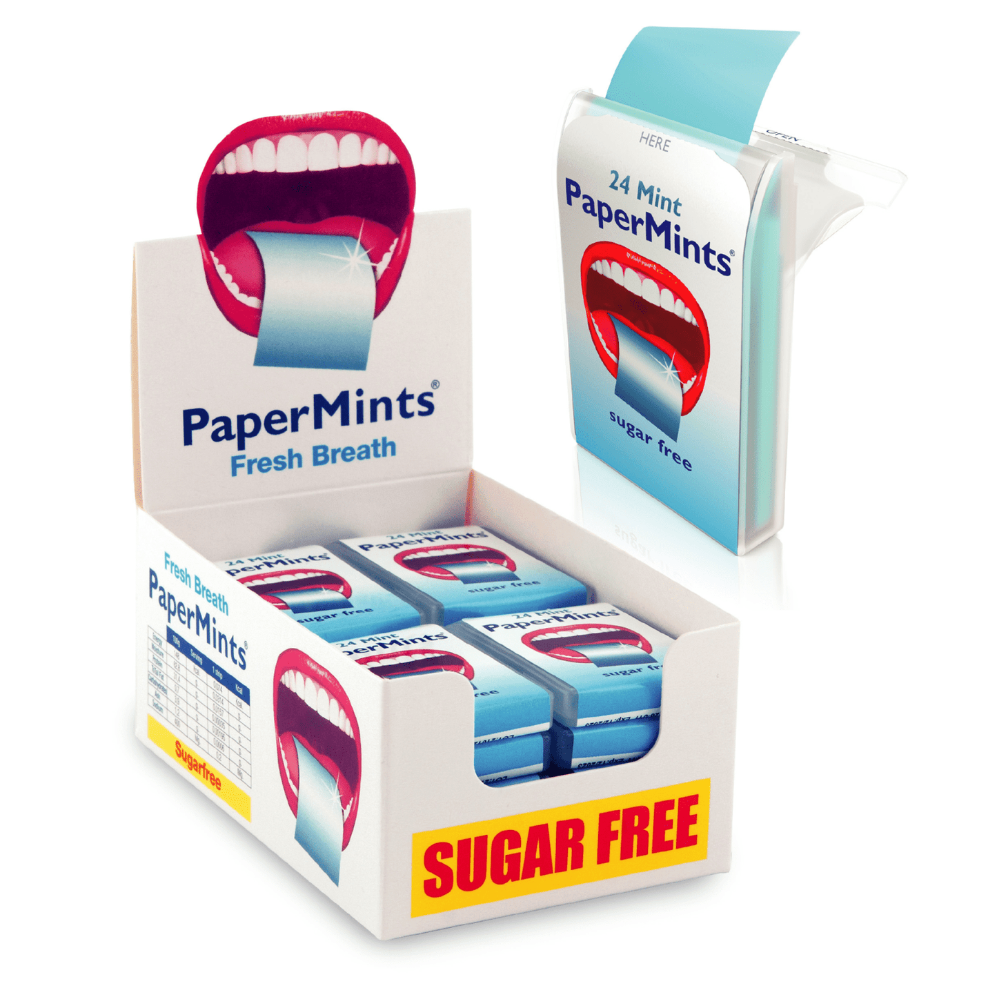 Papermints bandes de menthe fraîche (24x 24 pièces)