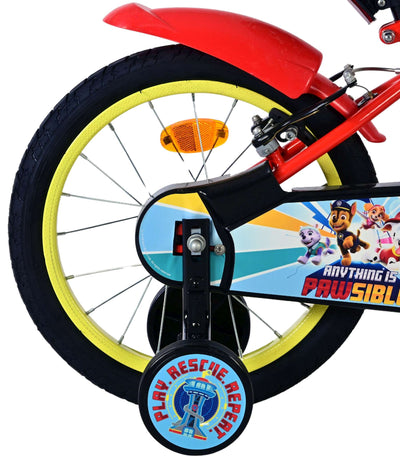 Vélo pour enfants Paw Patrol - garçons - 16 pouces - rouge - deux freins à main