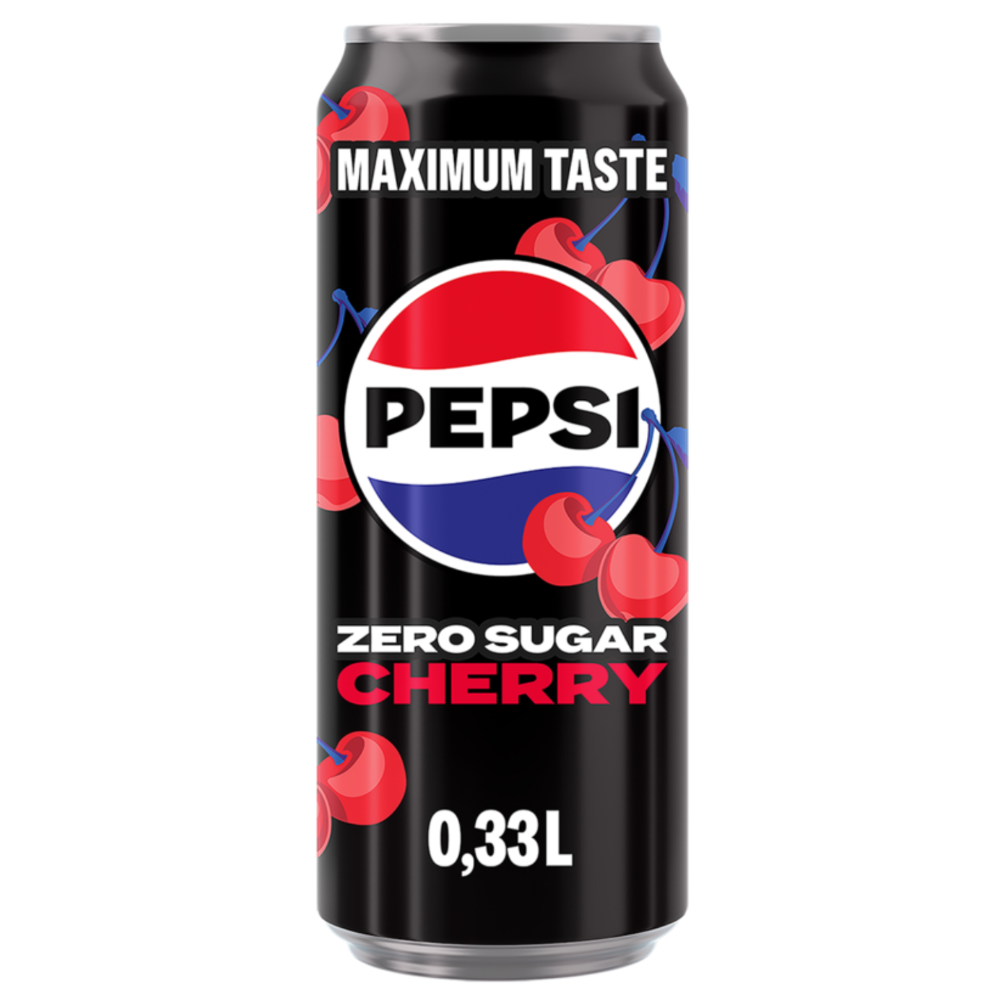 Pepsi zéro sucre cerise lisse canette (12x 33 cl)