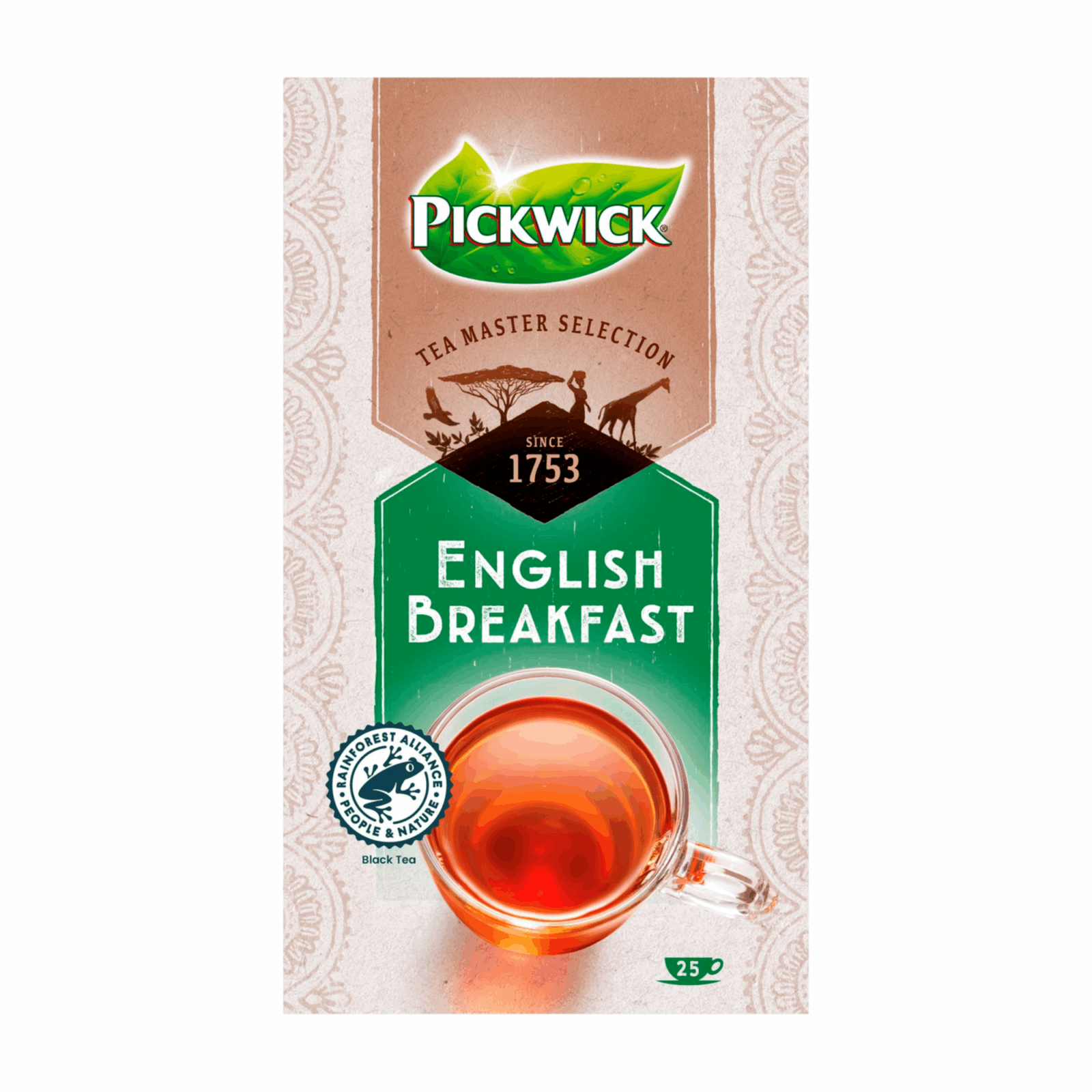 Pickwick Tea Master Selection Petit-déjeuner anglais (4x25 pièces)
