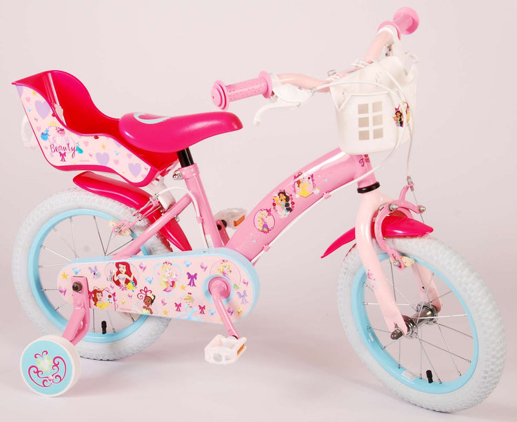 Disney Princess Children's Bicycle - Girls - 14 pouces - Pink - deux freins à main
