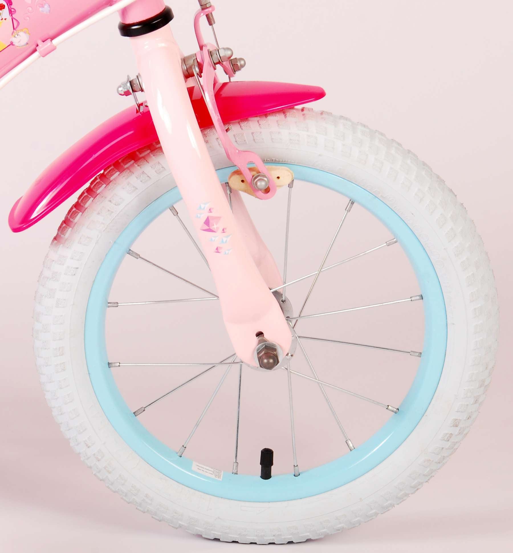 Disney Princess Children's Bicycle - Girls - 14 pouces - Pink - deux freins à main
