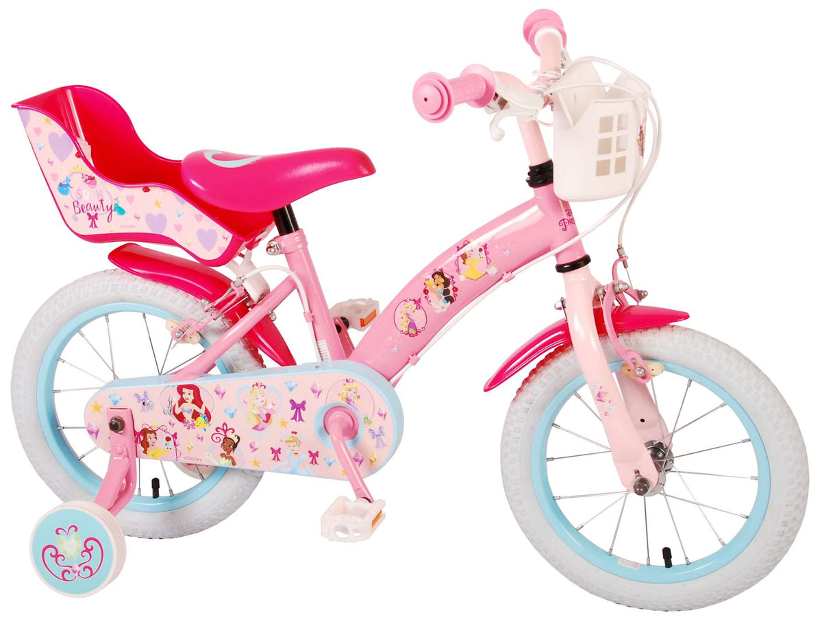 Disney Princess Children's Bicycle - Girls - 14 pouces - Pink - deux freins à main