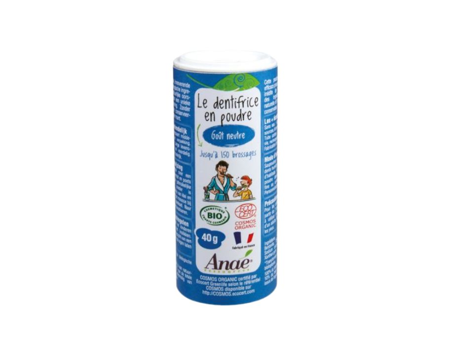 ANAE dent à dents poudre de fluor-40g sans