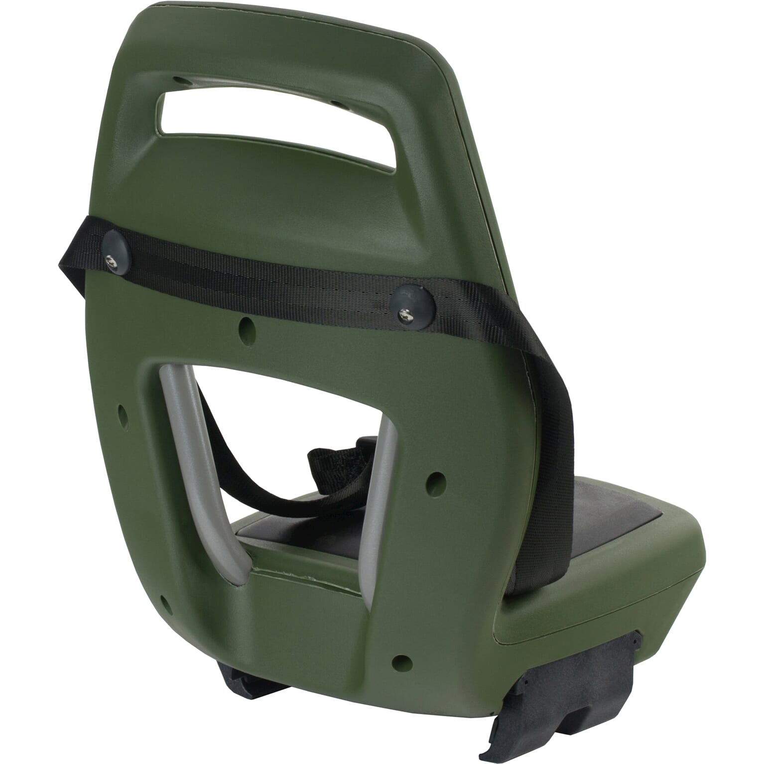 siège arrière junior 6+ repose-pieds + ceinture vert armée noir