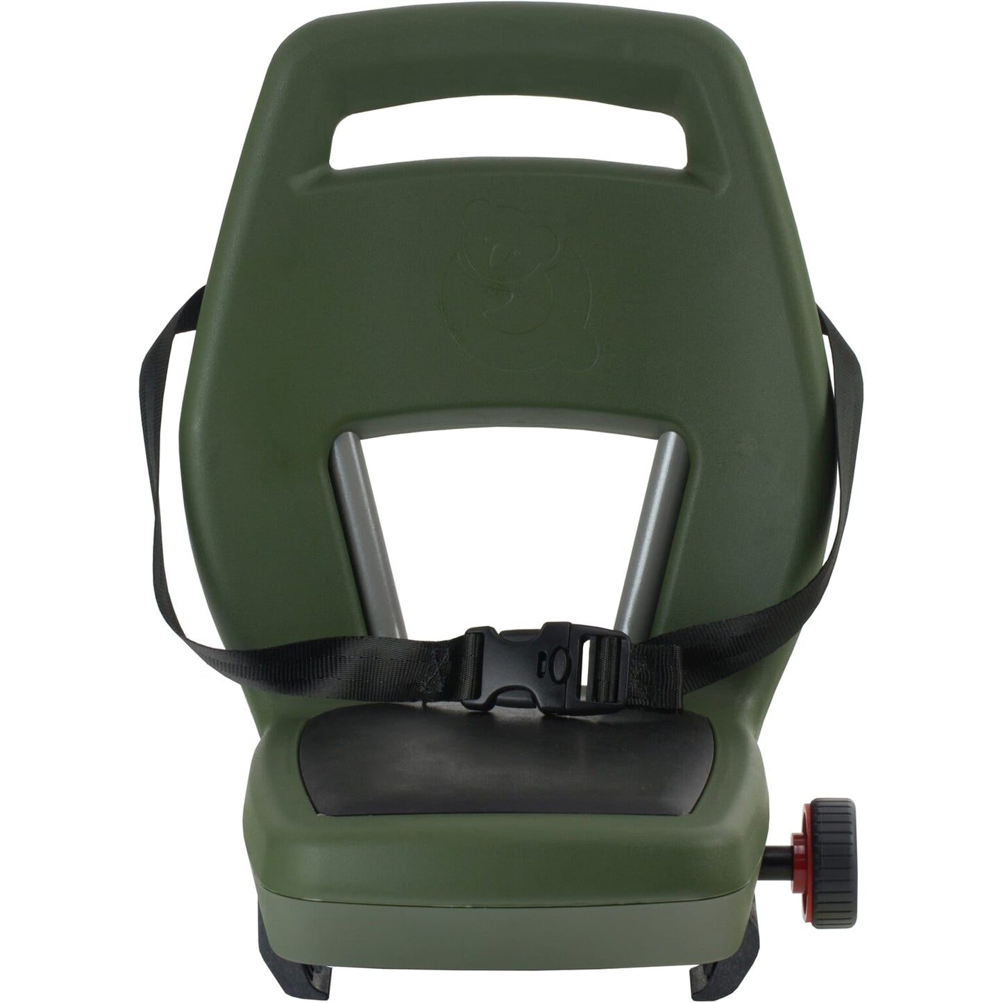 siège arrière junior 6+ repose-pieds + ceinture vert armée noir