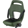 siège arrière junior 6+ repose-pieds + ceinture vert armée noir