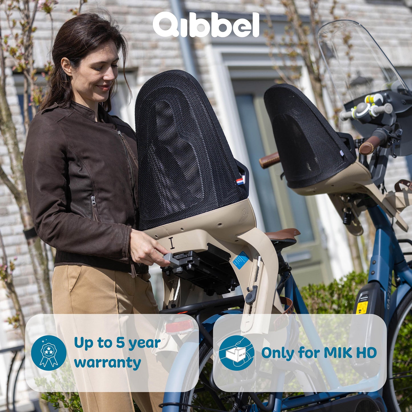 Siège arrière Qibbel air noir noir mik-hd q760 q750
