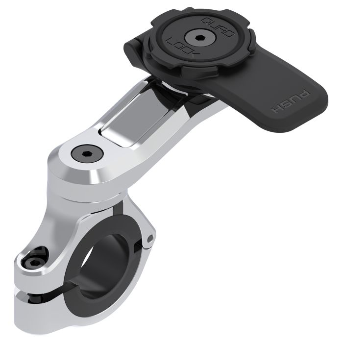 Support de guidon de moto Quad Lock Pro - Chrome