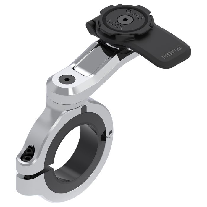 Support de guidon de moto Quad Lock pro large - chrome