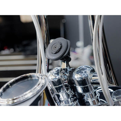 Support de guidon de moto Quad Lock pro large - chrome