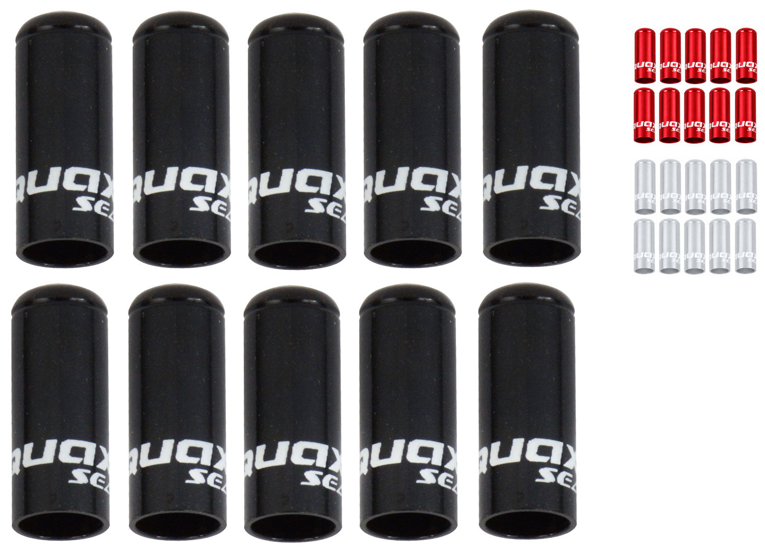 Embouts en aluminium Quaxar scellés 5 mm pour couvercle de frein extérieur (10 pièces) | pourri