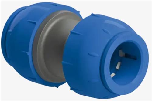 Raccord de raccordement en aluminium ø22x22mm