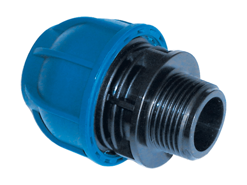 Raccord aluminium ø50mm - 2 filetage mâle