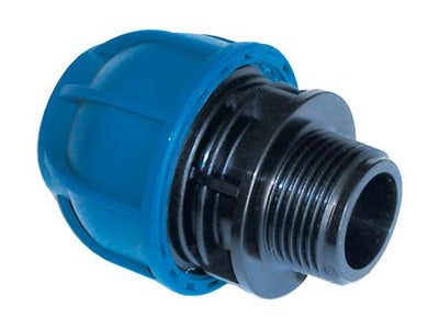 Raccord aluminium ø32mm - 1 filetage mâle