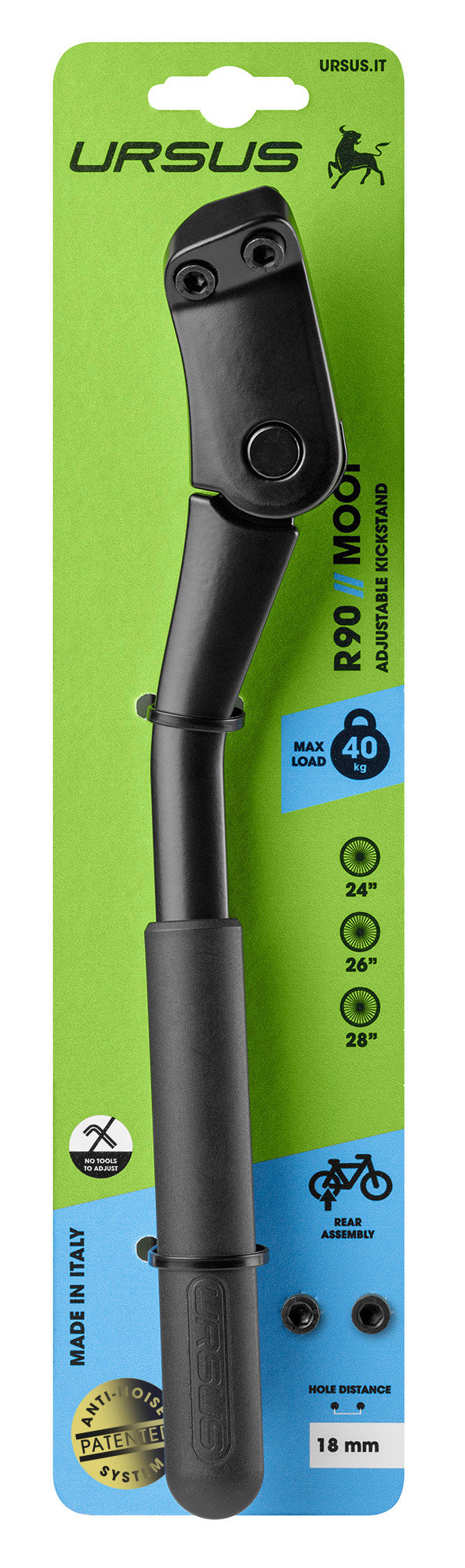 support belle arrière aluminium 26 28 pouces noir