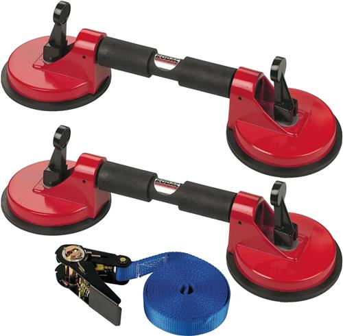Jeu de porte-verres Rodac avec sangle de tension et cliquet