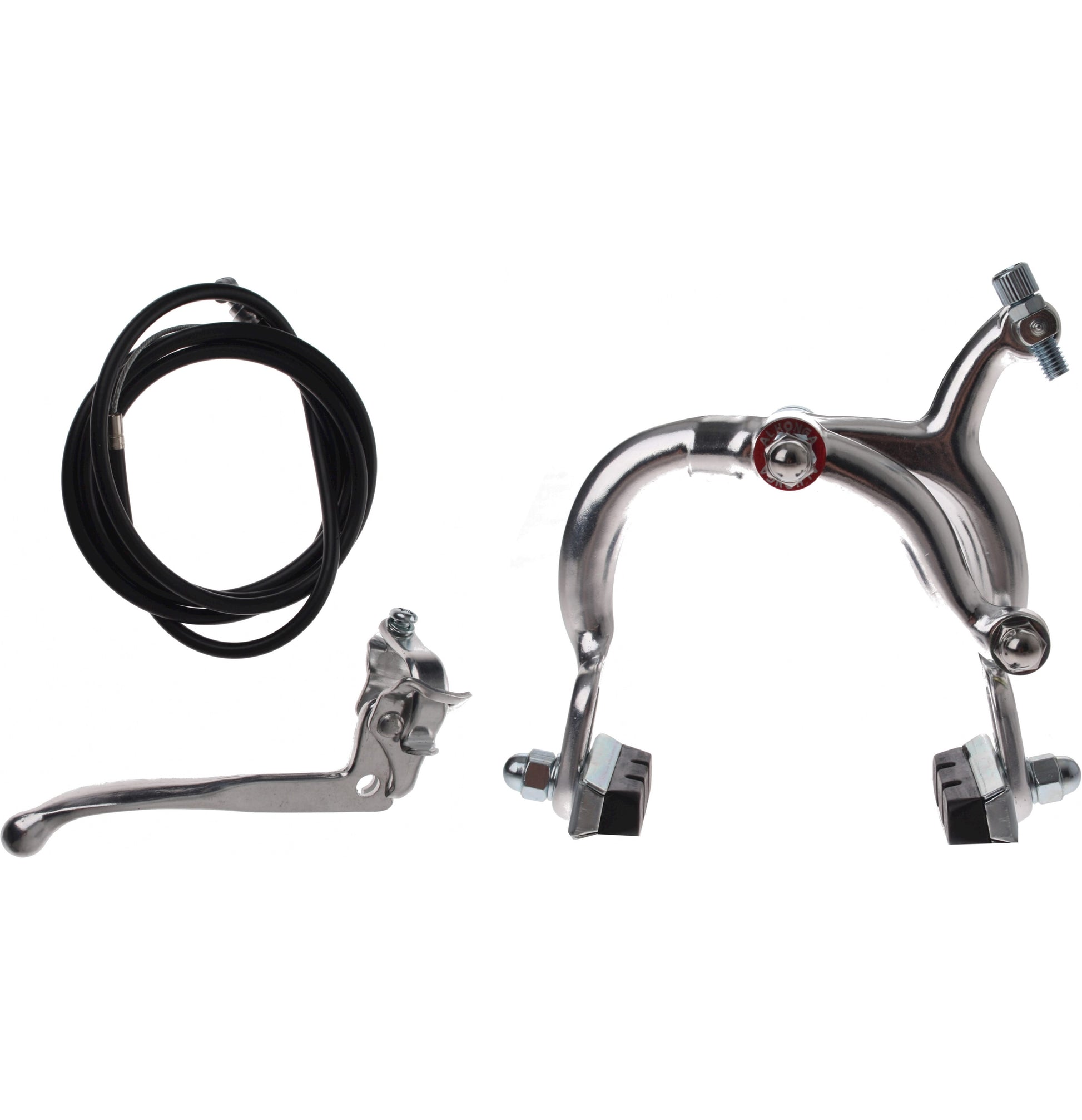 jeu de freins arriere aluminium argent