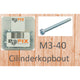 Boulon de culasse Bofix M3X40 galvanisé (50e)
