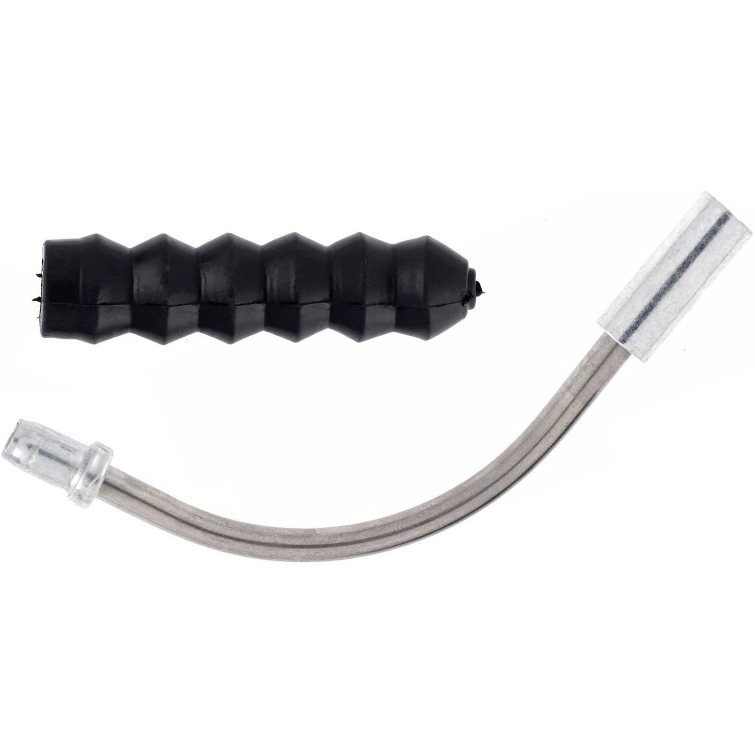 coudes de câble caoutchoucs V-brake 90º 6 pièces argent