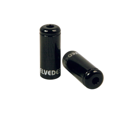 Chapeau de câble Elvedes 5 mm en aluminium noir (10e)