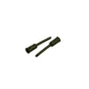 Elvedes Cable Chapeau Tie 5 mm PVC noir (50x) ELV2012106