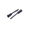 Elvedes Cable Chapeau Astuce + soufflet en caoutchouc PVC noir (25x) ELV2018038