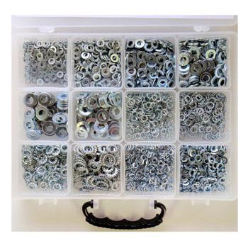 Bofix 226420 Boîte assortiment 12 compartiments Revett.fr Rondelle élastique à dents