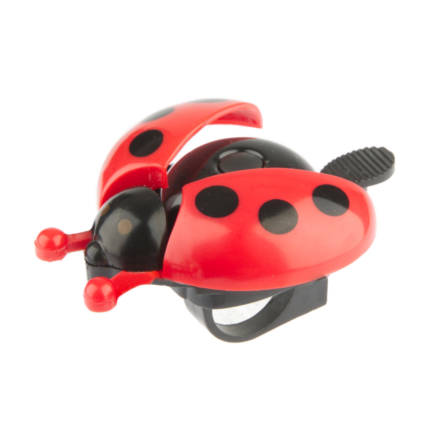BICYLY BELL PEXKIDS Ladybugs avec des ailes ouvertes - Black rouge