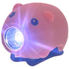 Pexkids Lampe LED cochon avec corne, rechargeable par USB, rose