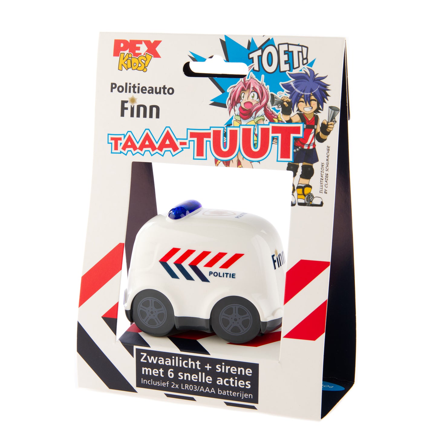 Klaxon Pexkids Voiture de police Finn