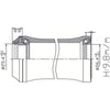 Tecora Headset1 inch integ. 45x45 26.4 cartg.noir
