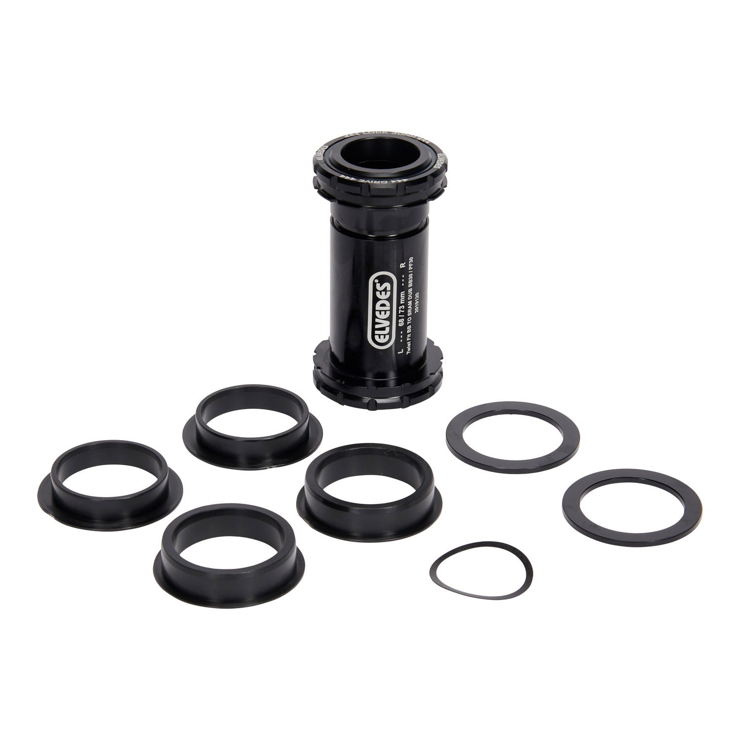 Boîtier de pédalier Elvedes SRAM DUB BB30 (ø42mm) + PF30 (ø46mm)
