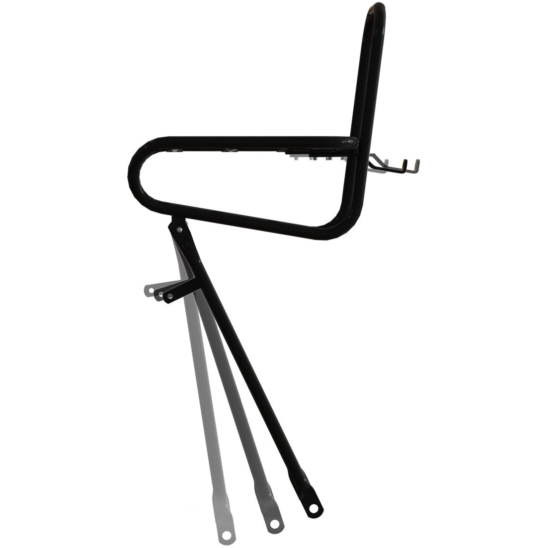 Porte-bébé avant Steco lisse noir 25cm