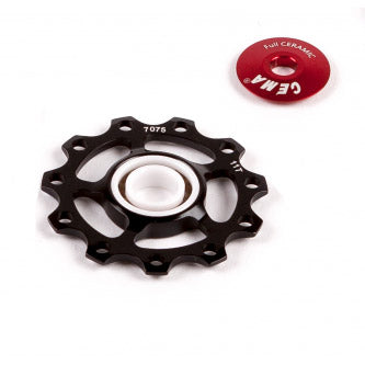 Cema deraaleur swies alu 10 11v RVS-Full Ceramic-Zwart
