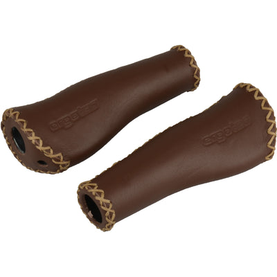 Ergotec Monaco Set Handles en cuir 2x 135 mm marron